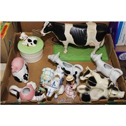 LARGE COLLECTION OF COW DISHES / ORNAMENTS