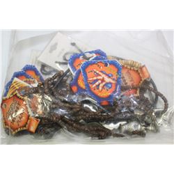BAG OF SUPER EXTRAORDINARY PEWTER JEWELRY