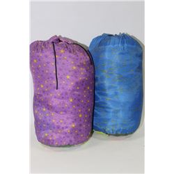 2 COLEMAN YOUTH SLEEPING BAGS