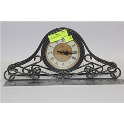 METAL MANTLE CLOCK