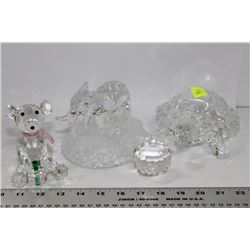 ESTATE CRYSTAL ANIMAL COLLECTION