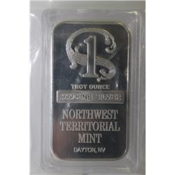 NORTHWEST TERRITORIAL 1 OZ .999 SILVER BAR