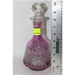 PURPLE GLASS DECANTER
