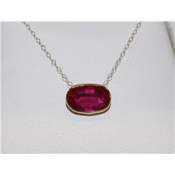 #6 10K GOLD RUBY NECKLACE