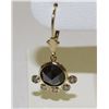 Image 2 : #42 14K GOLD BLACK DIAMOND EARRINGS