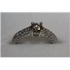 Image 2 : #25 14K WHITE GOLD DIAMOND RING