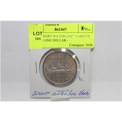 1952 "SHORT WATERLINE" VARIETY SILVER ONE DOLLAR -