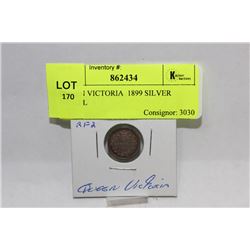 QUEEN VICTORIA  1899 SILVER NICKEL