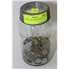 Image 1 : WORLD COINS FROM ESTATE  IN MASON JAR