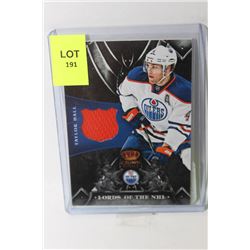 TAYLOR HALL GAME WORN JERSEY CARD