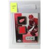 Image 1 : STEVE YZERMAN GAME WORN JERSEY CARD