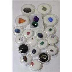 TRAY OF ASSORTED NATURAL GEMSTONES