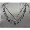 Image 1 : #1 925 STERLING SILVER MULTI-COLOURED STONE