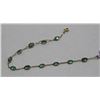 Image 2 : #17 14K YELLOW GOLD EMERALD BRACELET