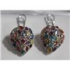 Image 1 : #14 925 STERLING SILVER MULTI-COLOURED STONE