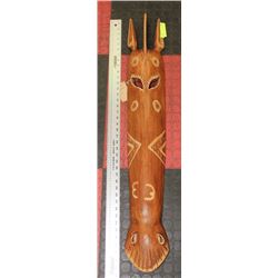 WOOD CARVED AFRICAN MASK