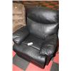 Image 2 : BLACK LEATHERETTE ELECTRIC RECLINING SOFA CHAIR