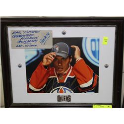 NAIL YAKAPOV FRAMED AUTOGRAPH