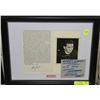 Image 1 : HARRY SINDEN FRAMED AUTOGRAPH