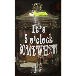 IT'S 5'OCLOCK SOMEWHERE 2 GALLON DRINK DISPENSER