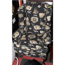 FLORAL WING BACK CHAIR
