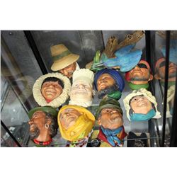 COLLECTION OF BOSSEN HEADS X10