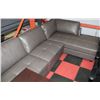 Image 1 : NEW GREY LEATHERETTE CHAISE LOUNGE SECTIONAL