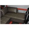 Image 4 : NEW GREY LEATHERETTE CHAISE LOUNGE SECTIONAL