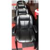 Image 1 : 4 LEATHER OFFICE CHAIRS W/INTRICATE STITCHING