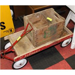 JETLINER VINTAGE WAGON WITH CANADA DRY WOOD CRATE