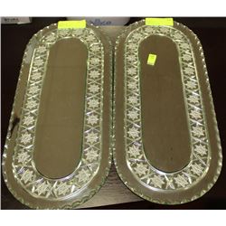 PAIR OF HANDCUT FRENCH MIRRORS