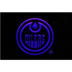 EDMONTON OILERS BLUE LED SIGN - NEW