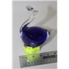 Image 1 : ESTATE BLUE GLASS BIRD ORNAMENT