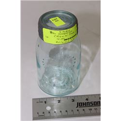SMALL CROWN JAR W ORIGINAL LID