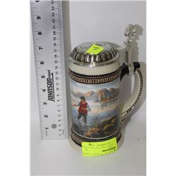 GERMAN FISHERMAN SCENE BEER STEIN