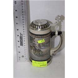GERMAN WOLF SCENE BEER STEIN