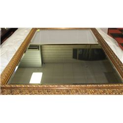 VINTAGE LARGE BEVELLED GLASS MIRROR