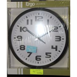 NEW ERGO QUARTZ WALL CLOCK