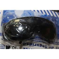 CASE OF NORTH SAFETY GLASSES GREY FRAME, BLACK