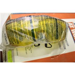 CASE OF LEADER SAFETY GLASSES AMBER