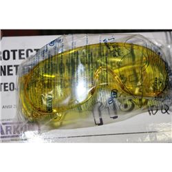 CASE OF SAFE SAFETY GLASSES T1800 AMBER LENS