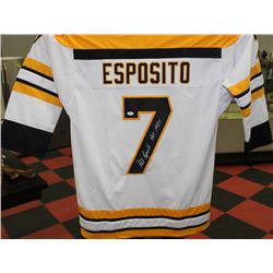 PHIL ESPOSITO AUTOGRAPHED BRUINS JERSEY
