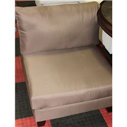 SHOWHOME GREEN FABRIC SOFA CHAIR