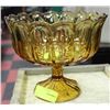 Image 1 : ESTATE AMBER GLASS BOWL