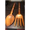 Image 1 : LG WOOD SPOON AND FORK WALL HANGINGS