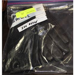 PK OF 2 LADIES SIZE SMALL LEATHER GLOVES