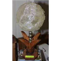 VINTAGE WOOD LAMP