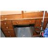 Image 1 : WOOD WRITING DESK (NEEDS REFINISHING)