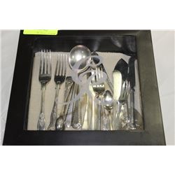 BOX OF ASST. SILVERWARE