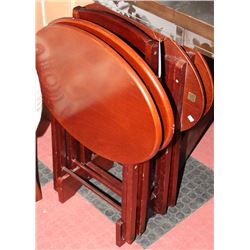 SET OF BOMBAY COMPANY TV TRAYS